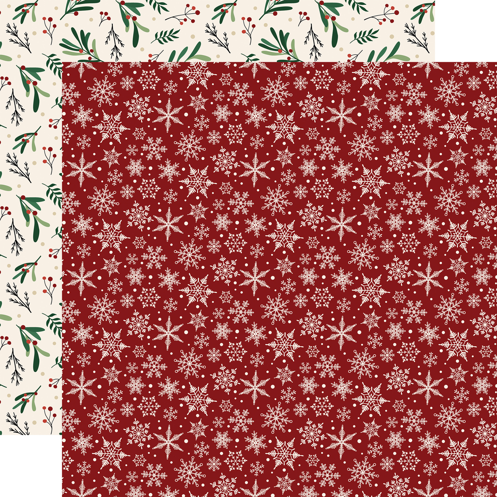 Santa Claus Lane: North Pole 12x12 Patterned Paper - Echo Park Paper Co.