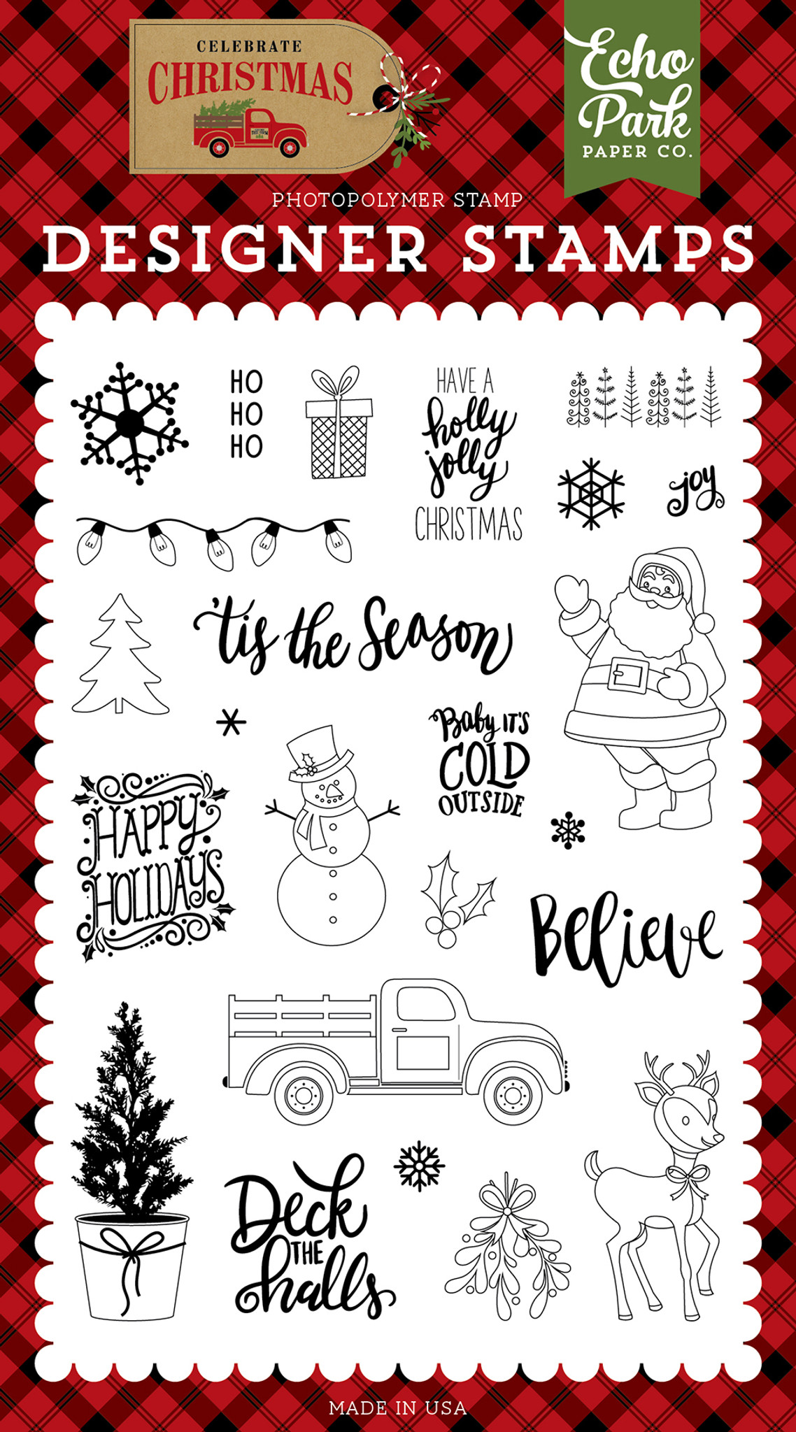 Celebrate Christmas Sticker Sheet - Echo Park Paper Co.