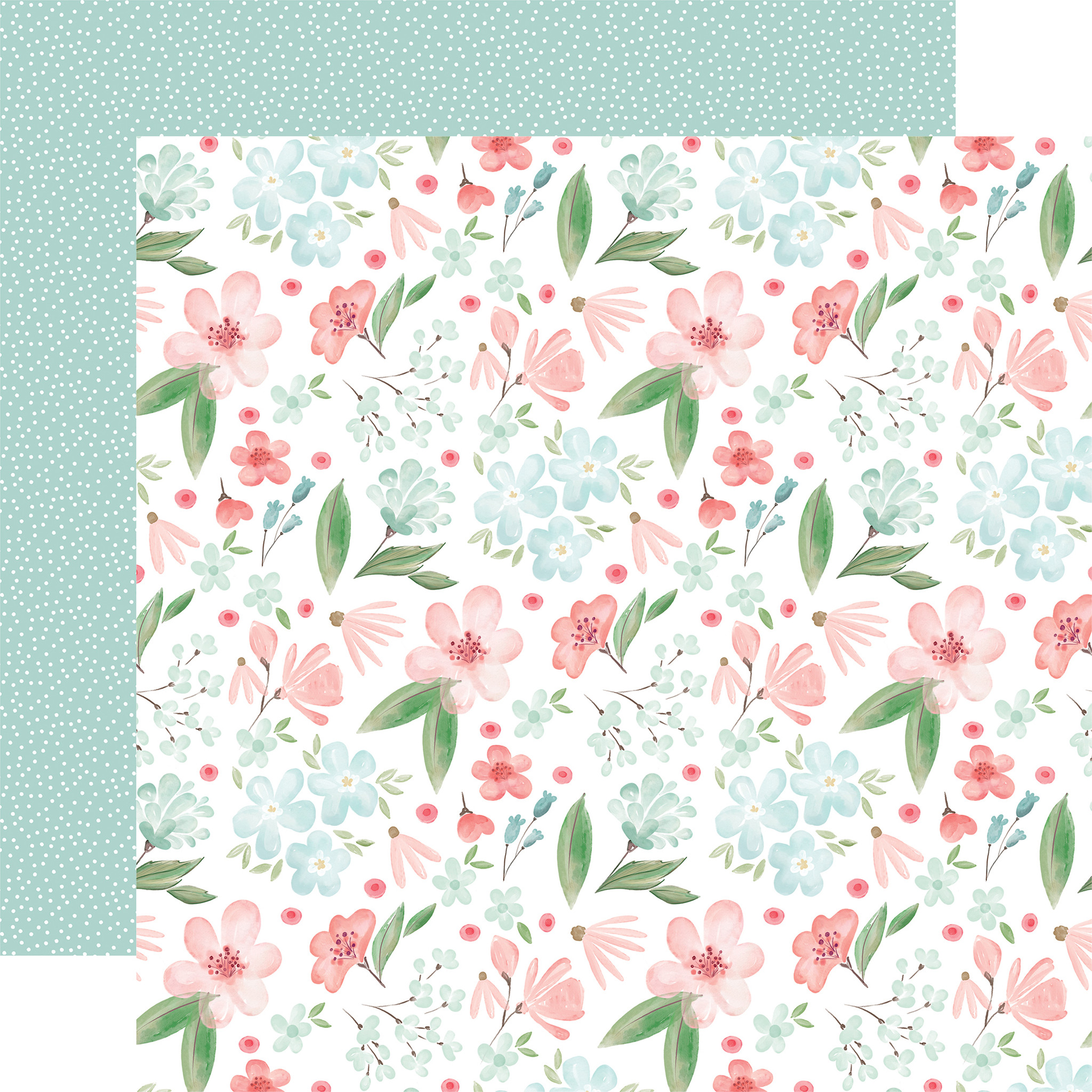 I Love Family: Floral Stems Embossing Folder - Echo Park Paper Co.