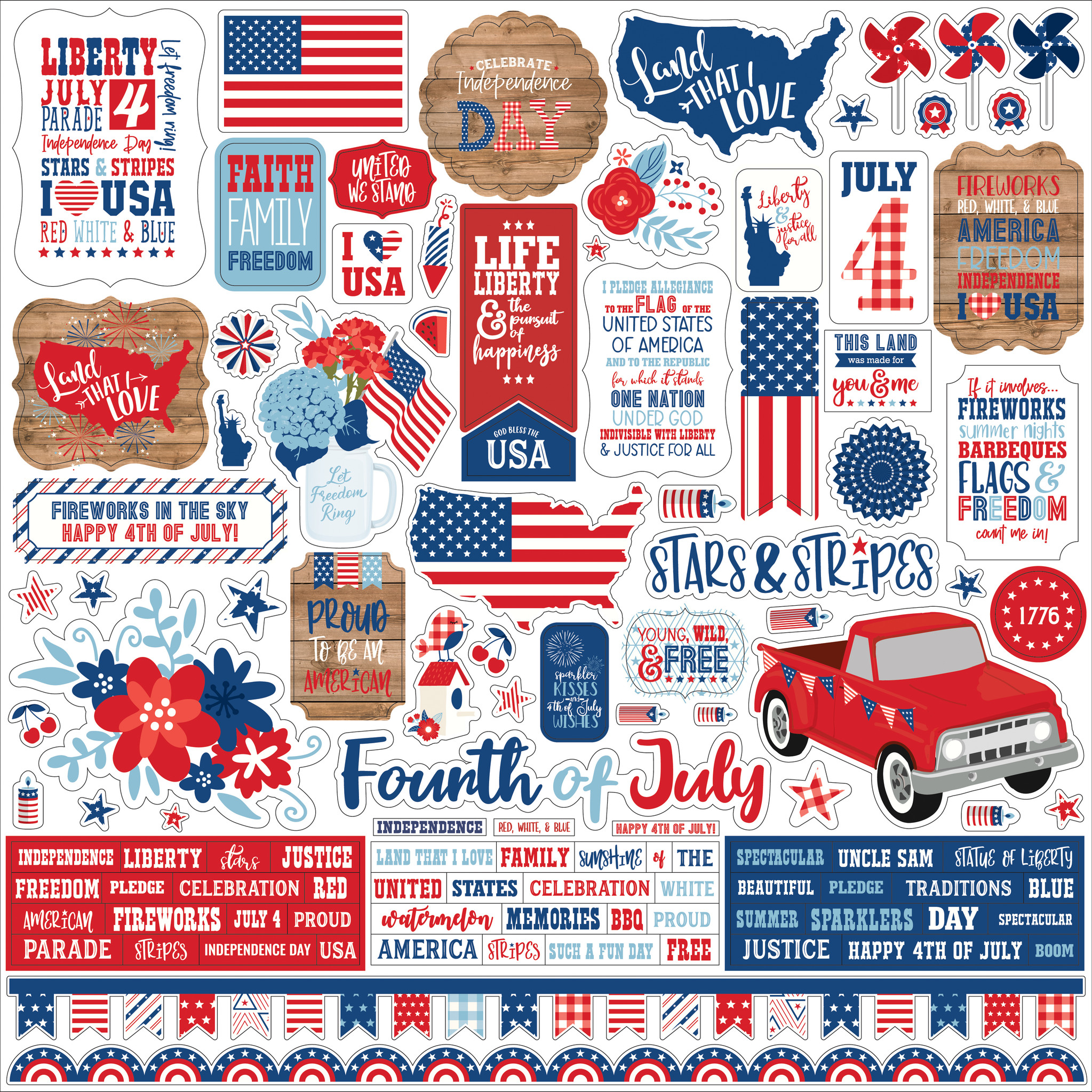 Parks of The USA Sticker Sheets | Wondery