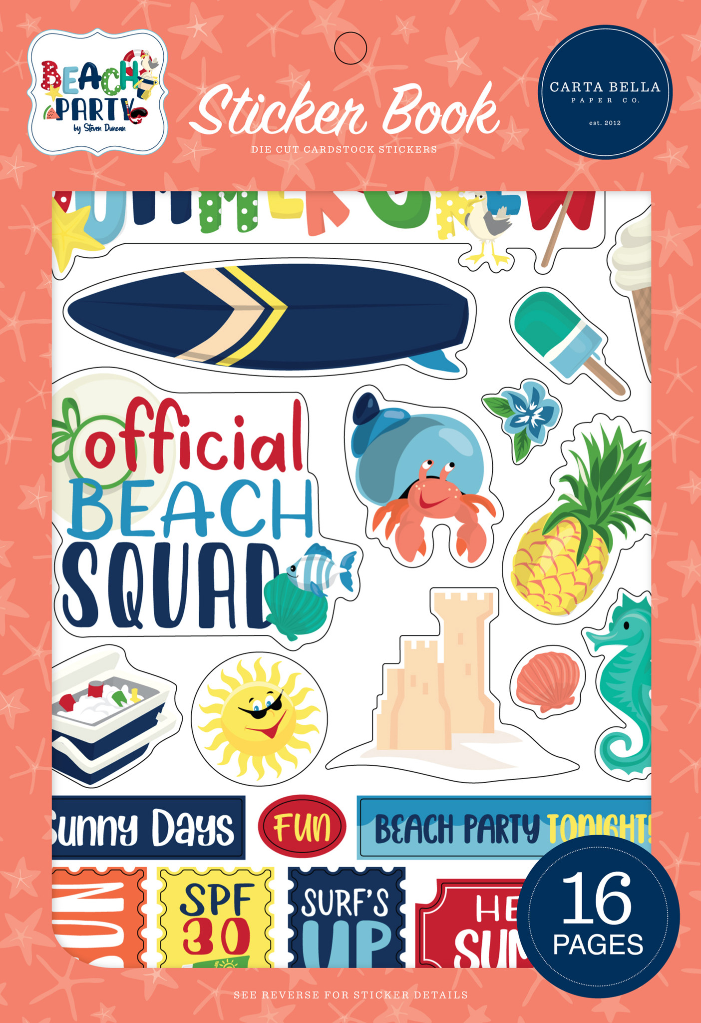 Beach Party Sticker Book - Echo Park Paper Co.