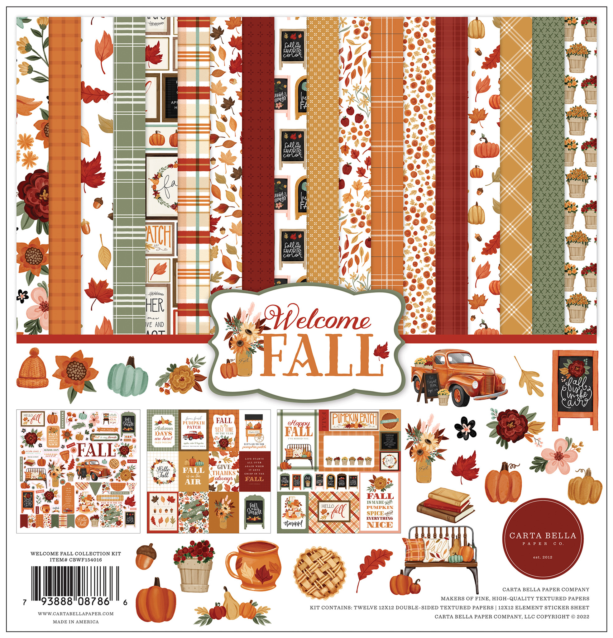 I Love Fall Element Sticker - Echo Park Paper Co.