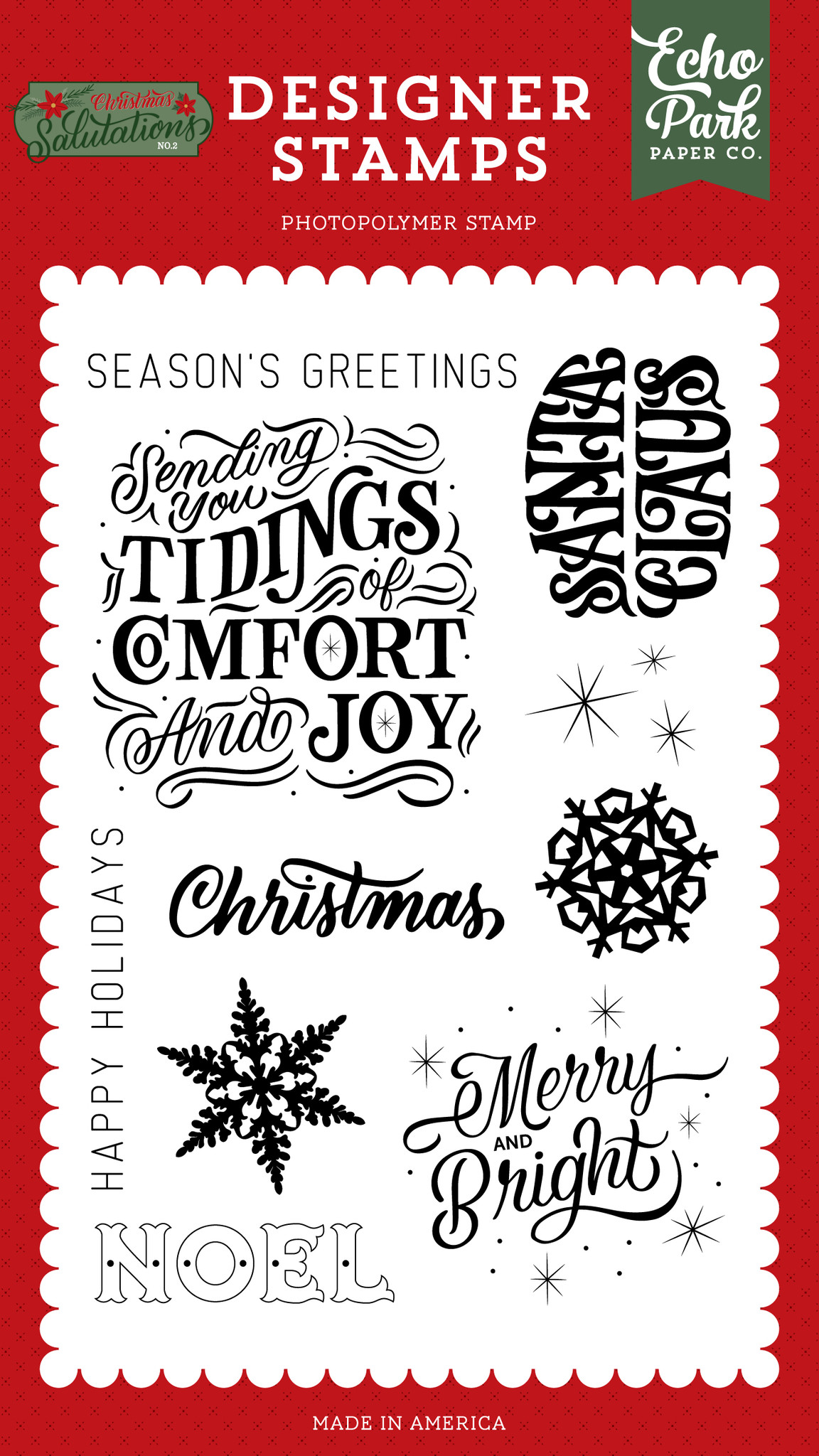 Christmas Salutations No. 2 Element Sticker - Echo Park Paper Co.