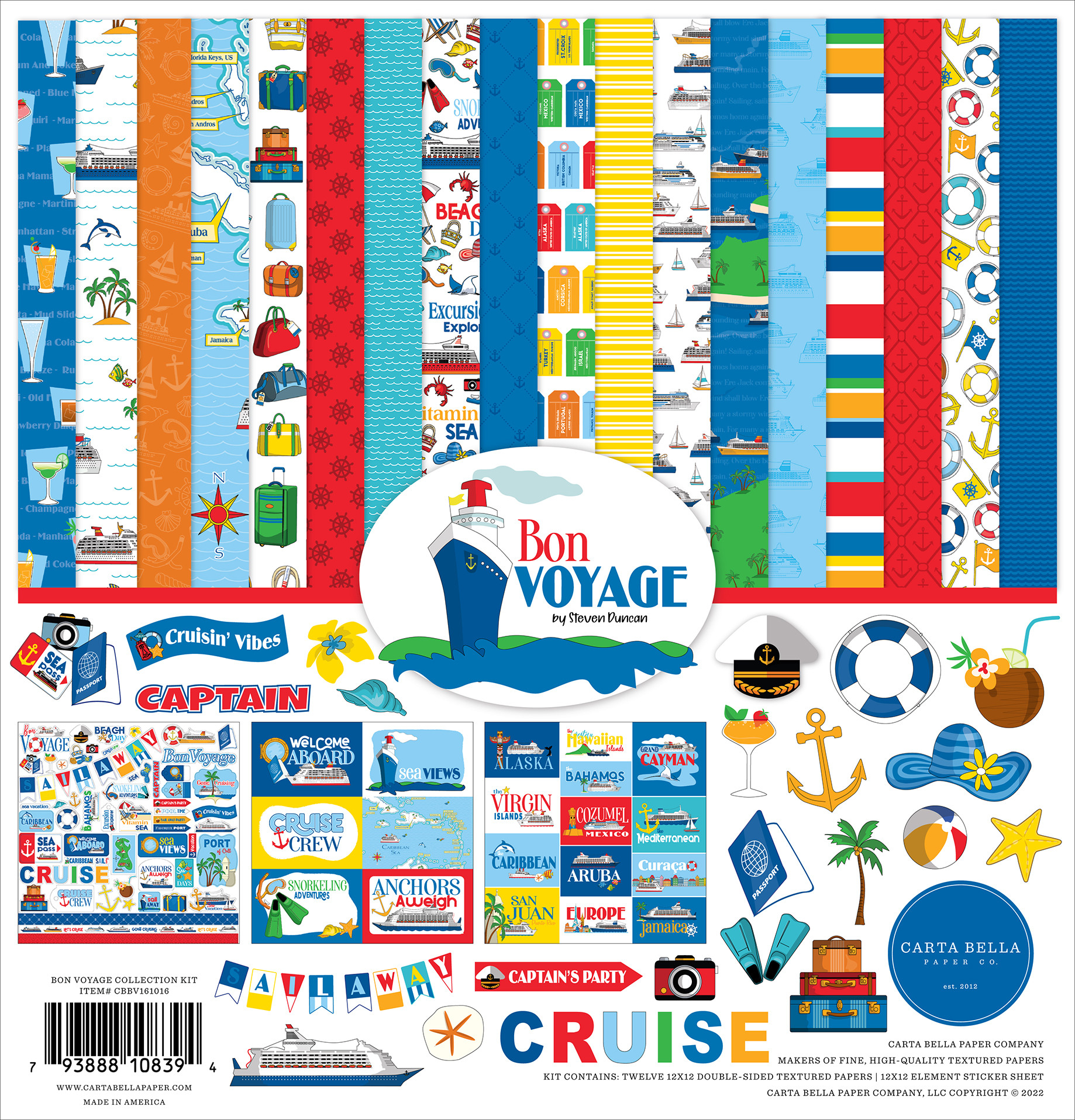 Bon Voyage Collection Kit - Echo Park Paper Co
