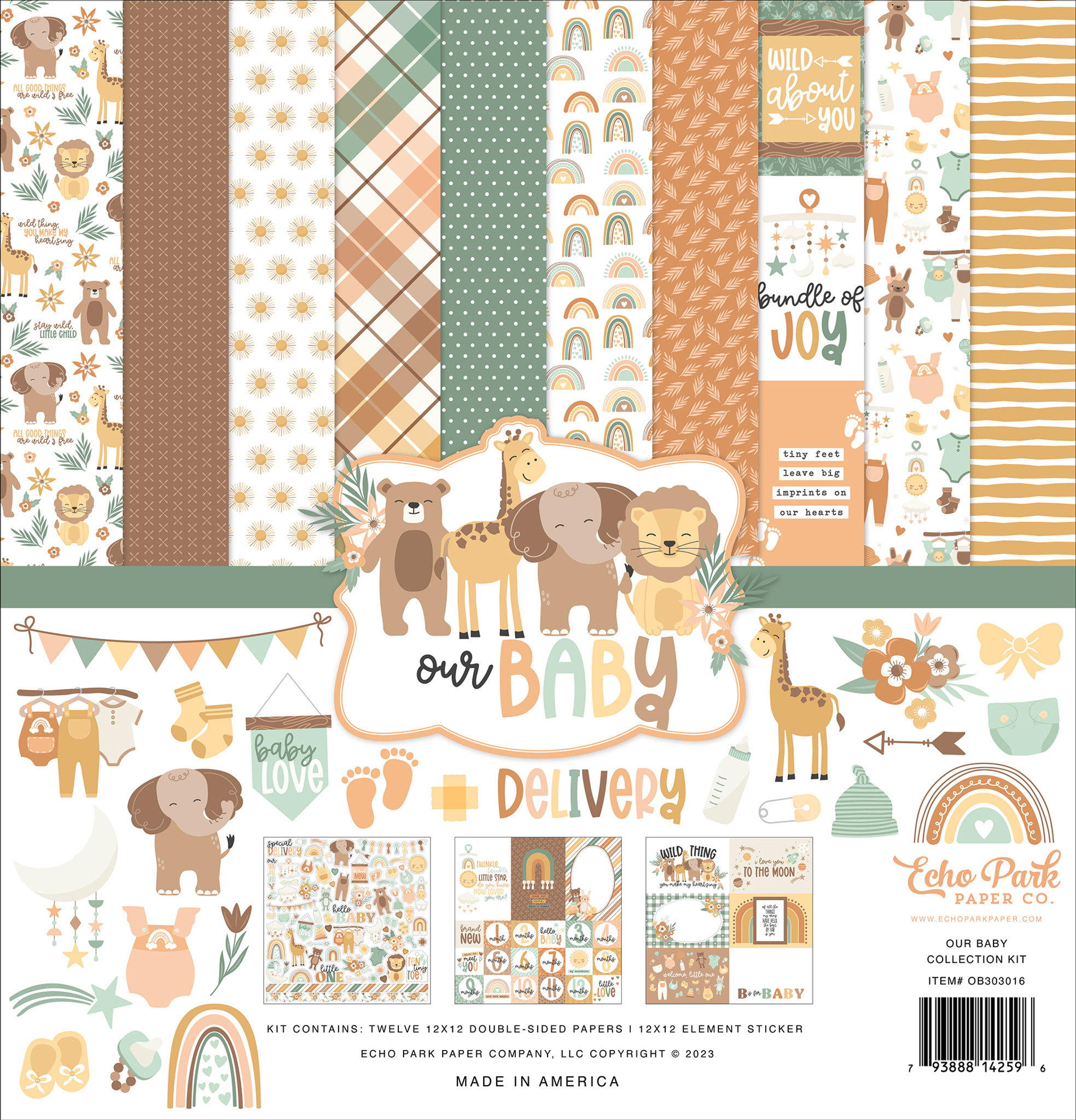 Echo Park - Welcome Baby Girl Collection - 12 x 12 Collection Kit