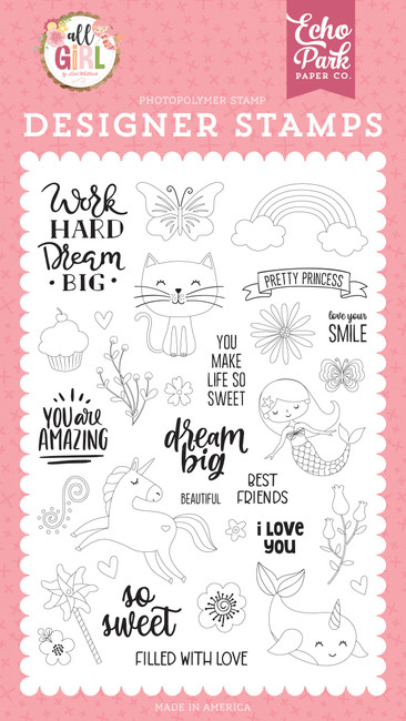 All Girl: Dream Big 4x6 Stamp Set