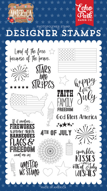 America: Stars & Stripes 4x6 Stamp Set