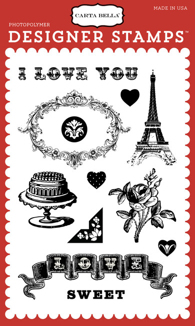 Amour: Amour 4 x 6 Stamp Set