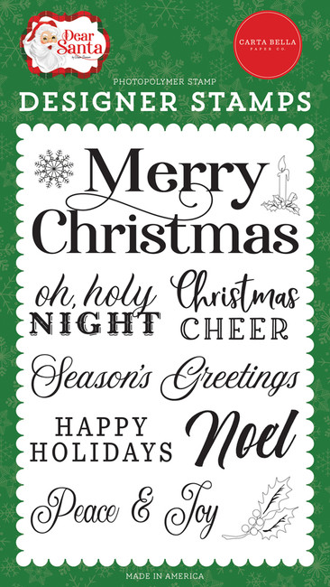 Dear Santa: Merry Christmas Sentiment 4x6 Stamp Set