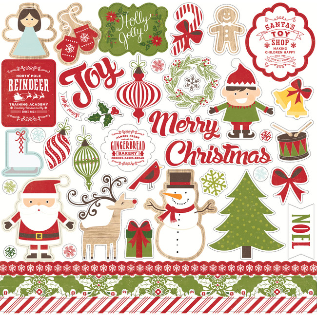 ILC114014 - I Love Christmas Element Sticker Sheet