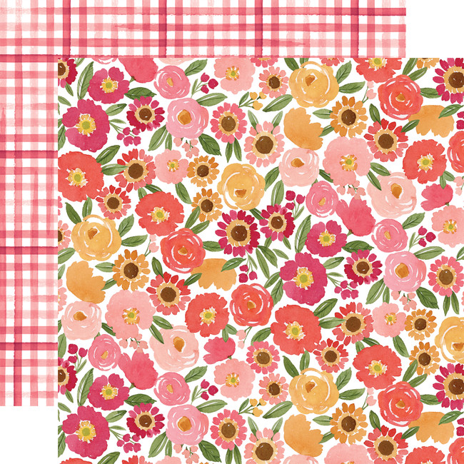 Flora No. 6: Groovy Floral Clusters 12x12 Patterned Paper