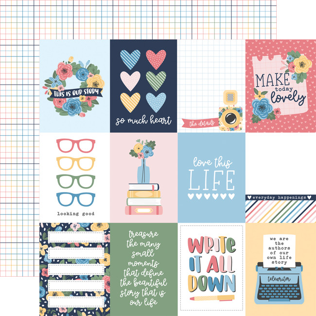 Our Story Matters: 3x4 Journaling Cards 12x12 Patterned Paper