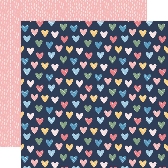 Our Story Matters: I Heart You 12x12 Patterned Paper