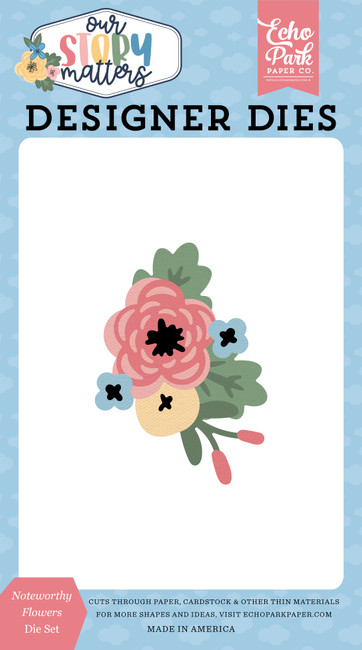 Our Story Matters: Note Worthy Flowers Medium Die Set