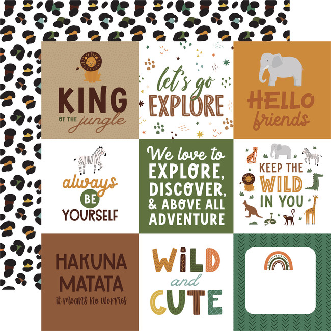 Little Explorer: 4x4 Journaling Cards 12x12 Patterned Paper