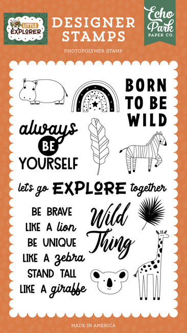 Little Explorer: Let's Go Explore Together Stamp Set
