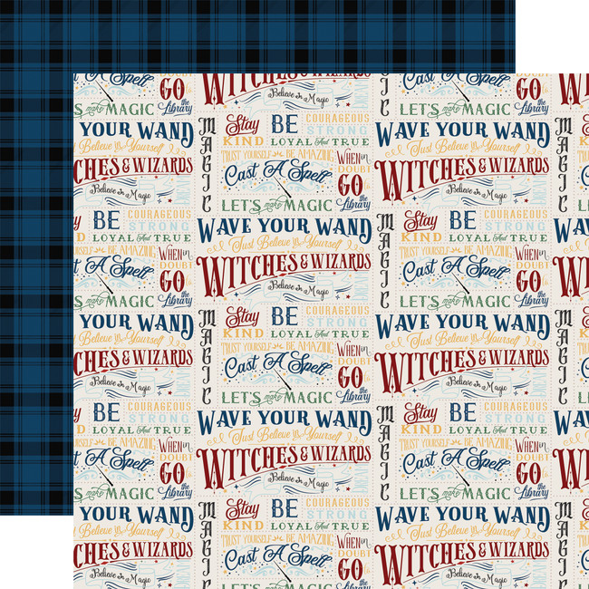 Wizards And Company: Wave Your Wand 12x12 Patterned Paper