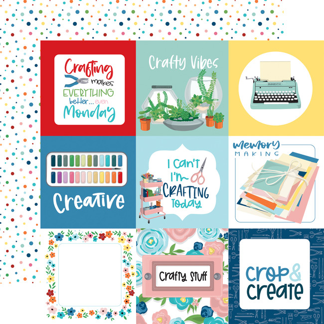 Happy Crafting: 4x4 Journaling Cards 12x12 Patterned Paper