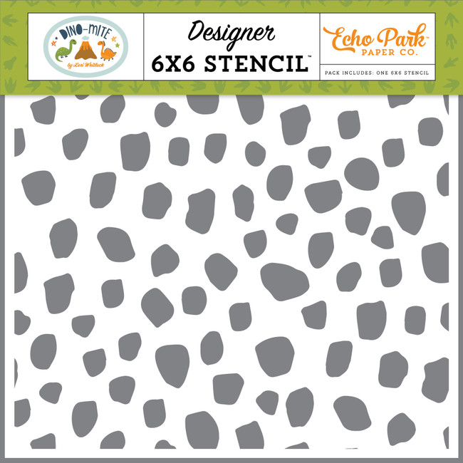 Dino-Mite: Jurassic Spots Stencil