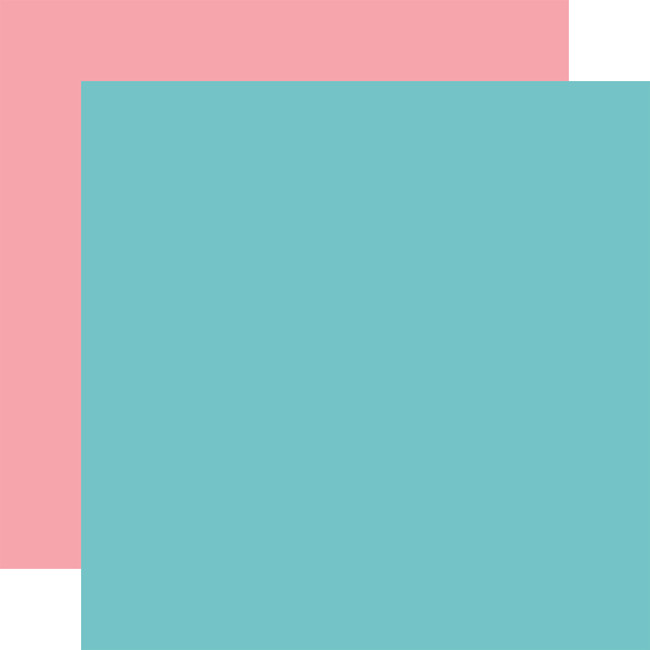 All Girl: Teal / Pink 12x12 Coordinating Solid