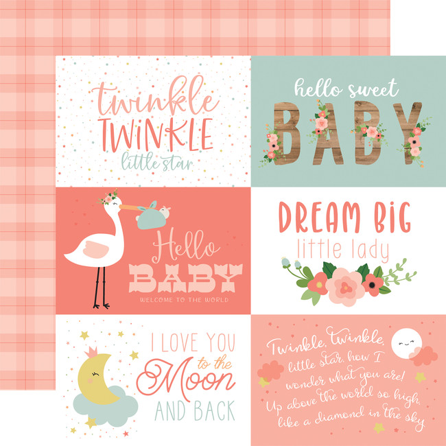Baby Girl: 6x4 Journaling Cards 12x12 Patterned Paper