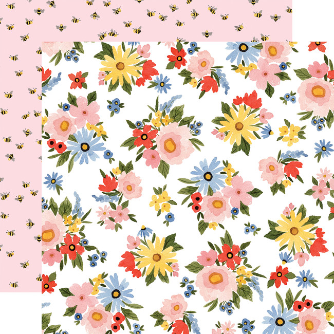 Oh Happy Day: Lovely Floral 12x12 Patterned Paper