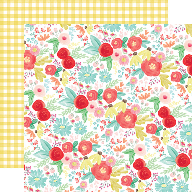 Summer Market: Summer Day Floral 12x12 Patterned Paper