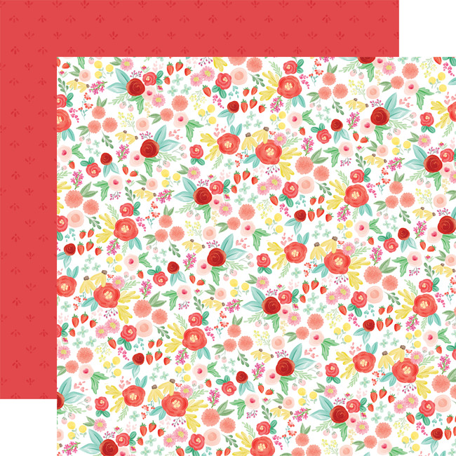 Summer Market: Best Summer Floral 12x12 Patterned Paper