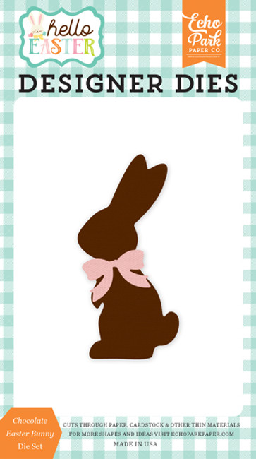 Hello Easter: Chocolate Easter Bunny Small Die Set