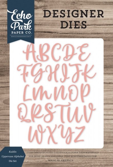 Sadie Uppercase Alphabet Large Die Set - Echo Park Paper Co