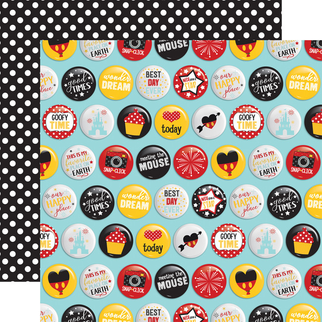 Wish Upon A Star: Best Day Buttons 12x12 Patterned Paper