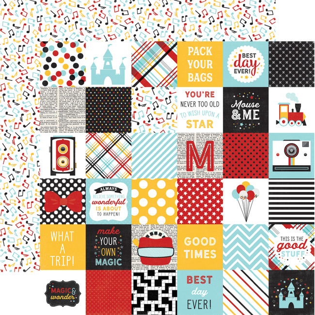 Magic & Wonder: 2x2 Journaling Cards 12x12 Patterned Paper