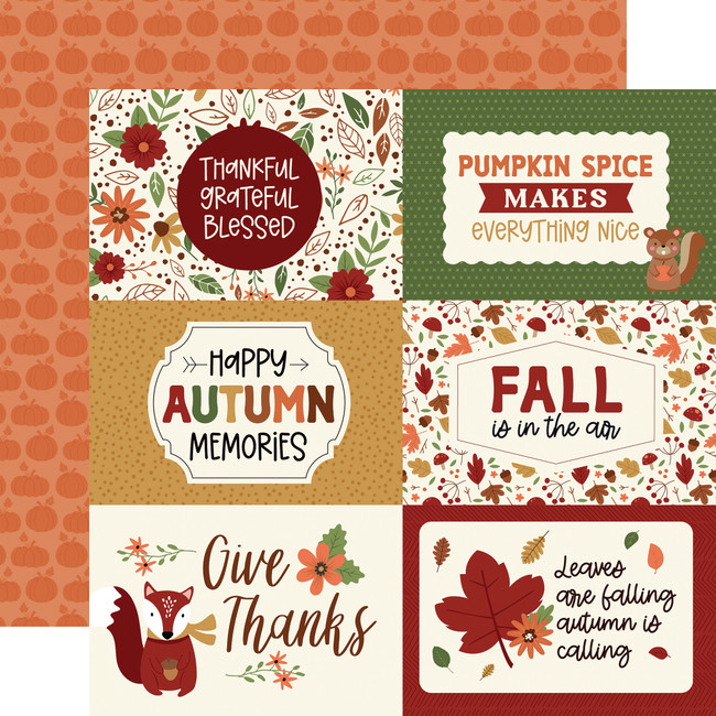 I Love Fall: 6x4 Journaling Cards 12x12 Patterned Paper