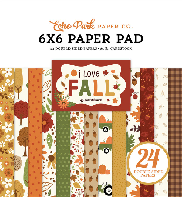 I Love Fall 6x6 Paper Pad