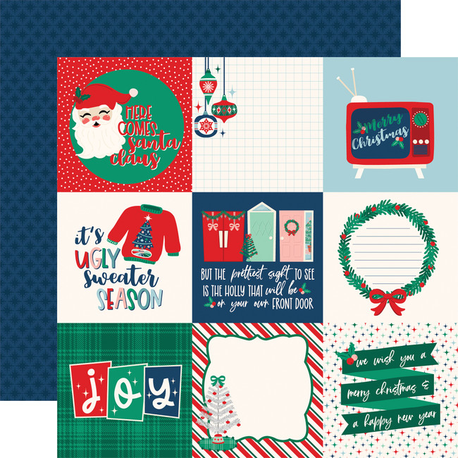 Happy Holidays: 4x4 Journaling Cards 12x12 Patterned Paper