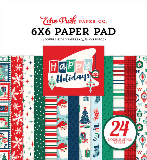 Happy Holidays 6x6 Paper Pad