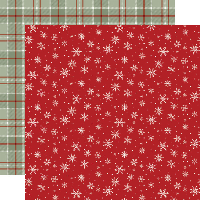 Christmas Time: Snowflakes Falling 12x12 Patterned Paper