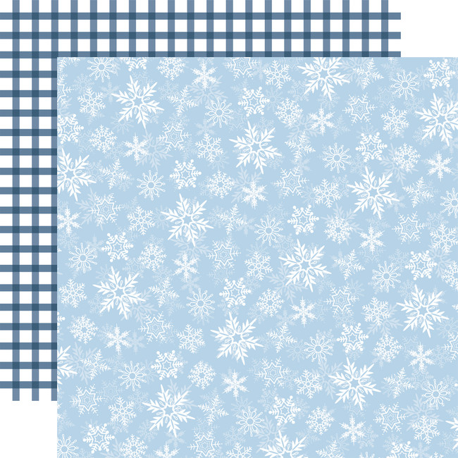 Wintertime: Falling Flakes 12x12 Patterned Paper