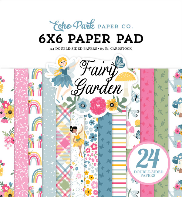 Echo Park - Fairy Garden 12x12 Cardstock - Dreamy Fairy Garden