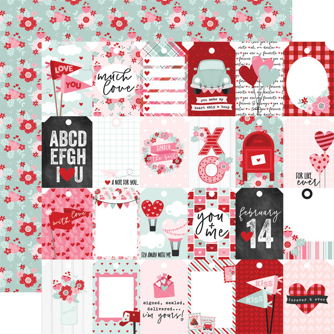 Love Notes: Tags Of Love 12x12 Patterned Paper
