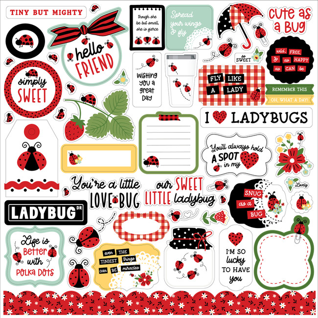 Little Ladybug Element Sticker