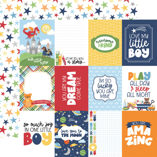 My Little Boy: 3x4 Journaling Cards