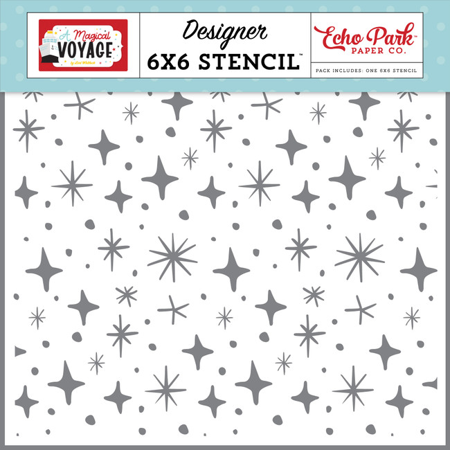 A Magical Voyage: Sparkly Memories Stencil