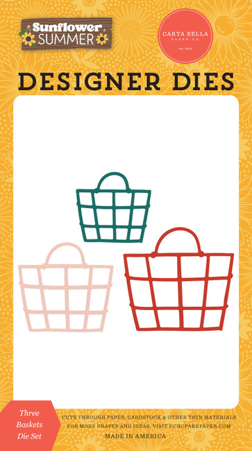 Sunflower Summer: Three Baskets Small Die Set