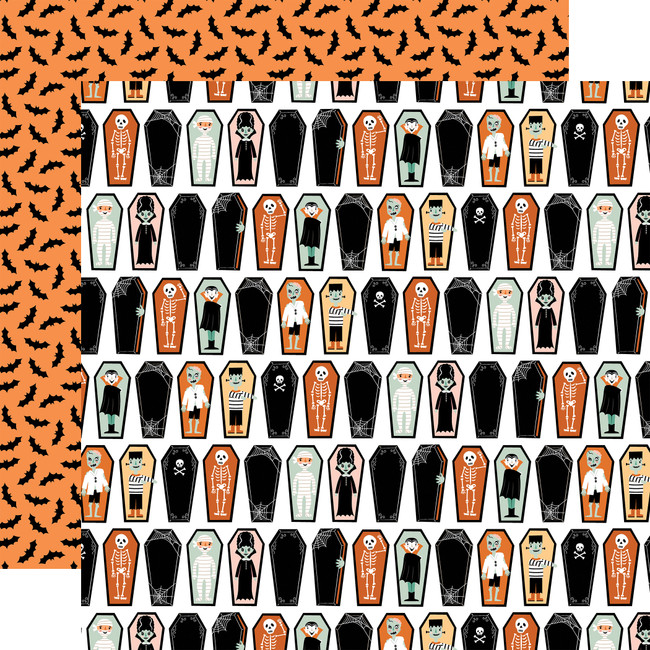 Spooktacular Halloween: Coffin Friends 12x12 Patterned Paper