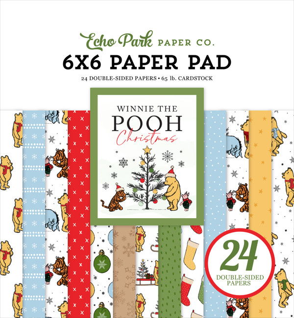 Winnie The Pooh Christmas Solids Kit - Echo Park Paper Co
