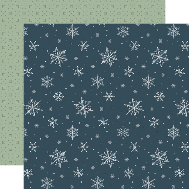 Winter Wonderland: Winter Day Flakes 12x12 Patterned Paper