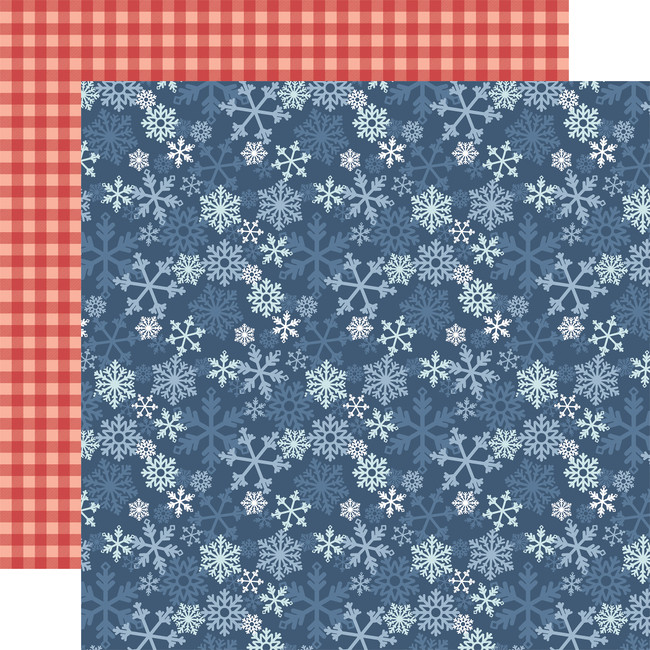 Chilling With My Snowmies: Feeling Frosty Snowflakes 12x12 Patterned Paper