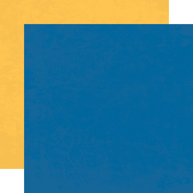 Back To School: Blue / Yellow 12x12 Coordinating Solid Paper