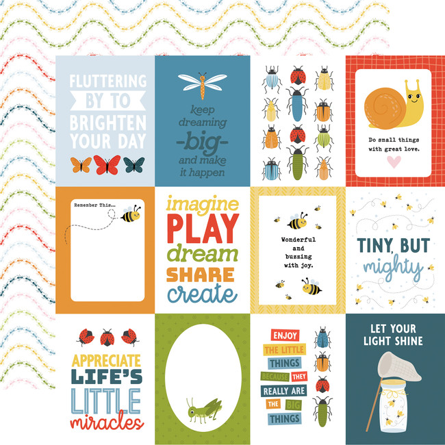 Little Things Mean A Lot: 3x4 Journaling Cards 12x12 Patterned Paper